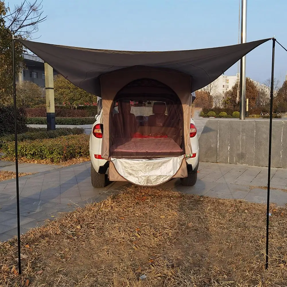 구매 야외 트럭 캐노피 태양 그늘 비 방수 비 페이드 초경량 휴대용 헝겊 쉼터 여행 캠핑 장비에 대 한