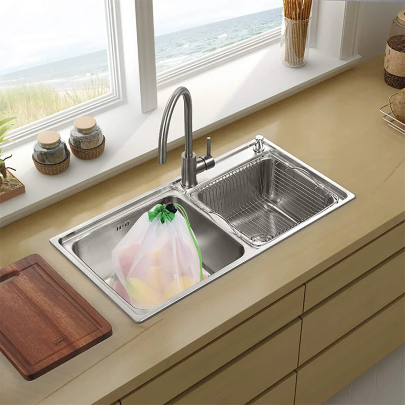 12 шт прозрачный матовый мешок для хранения пищевых продуктов экологически