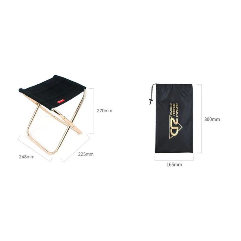 

Folding Fishing Chair Portable Lightweight Picnic Camping Chair Foldable Aluminium Cloth Outdoor Easy To Carry Fishing Tools