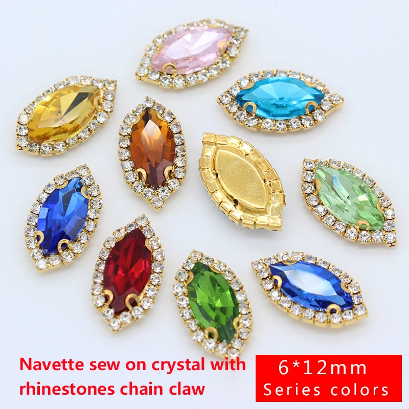 Различные Цвета размеры пришить Наветт стеклянные с украшением в виде