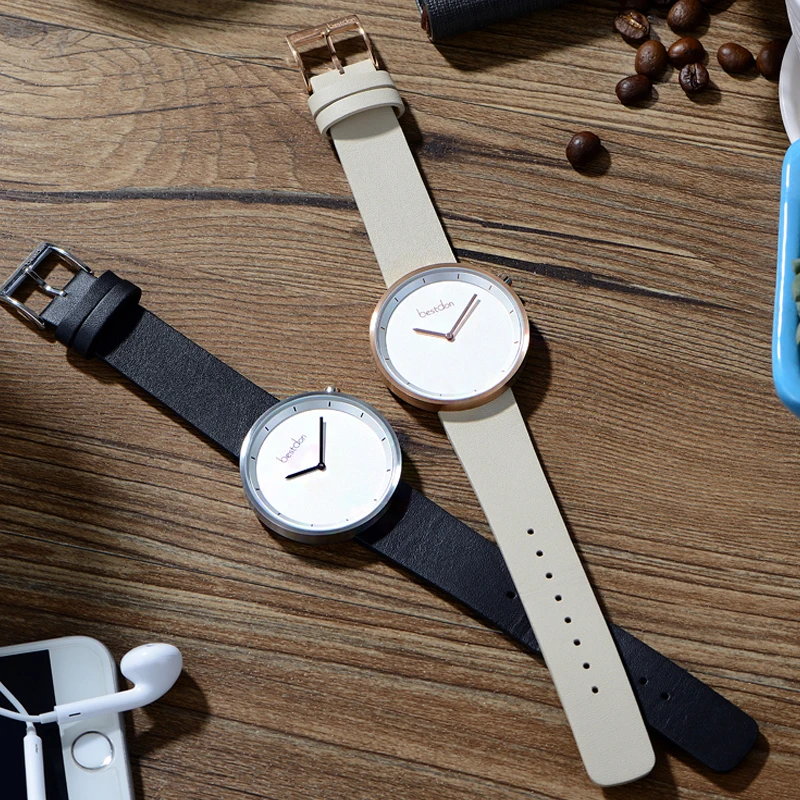 Bestdon минималистские мужские фотообои Водонепроницаемые кожаные ремешки для