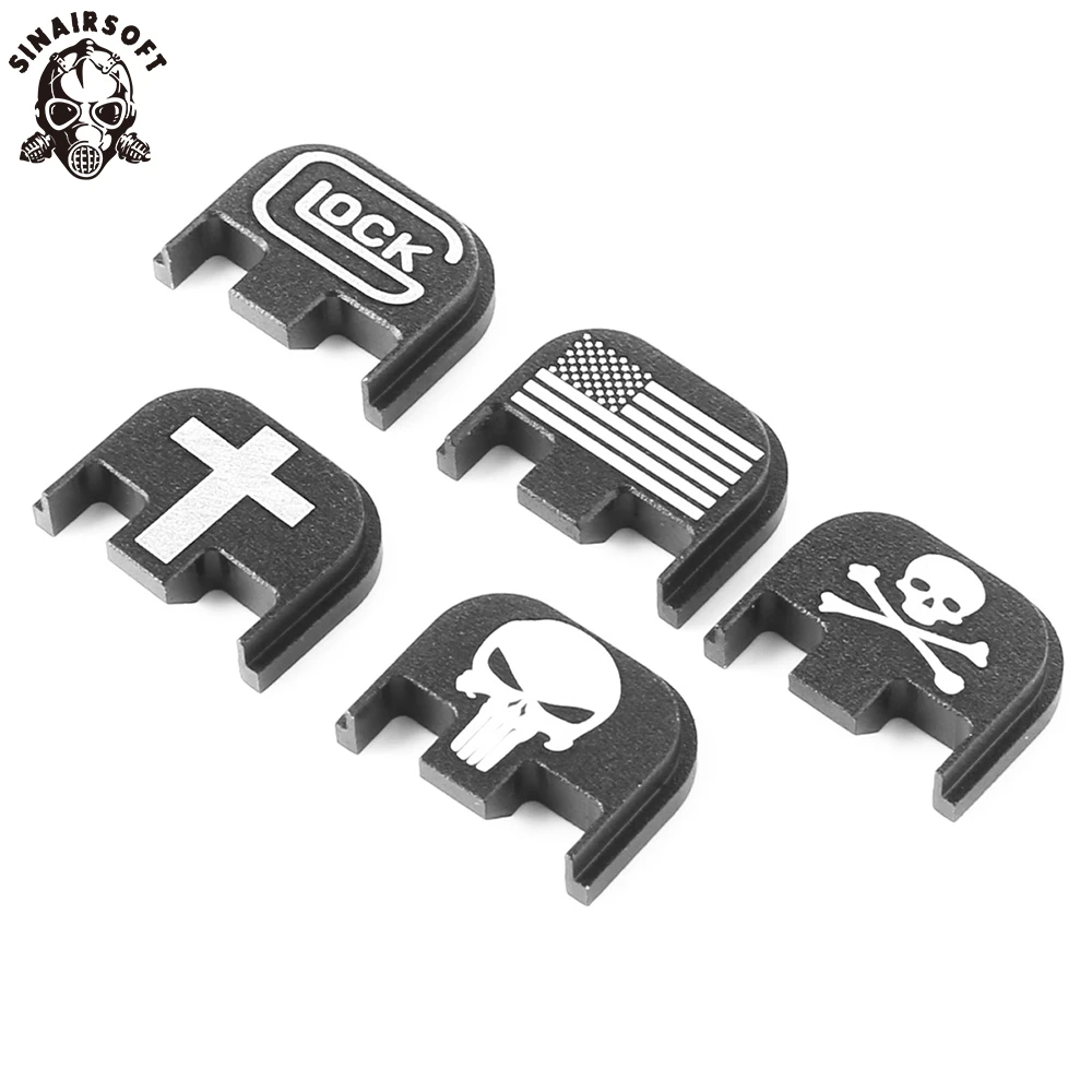 

Aluminum Rear Cover Slide Back Plate For Gen 5 Glock 17 19 20 21 22 23 24 25 26 41 9mm Pistol Magwell Airsoft Hunting Shooting