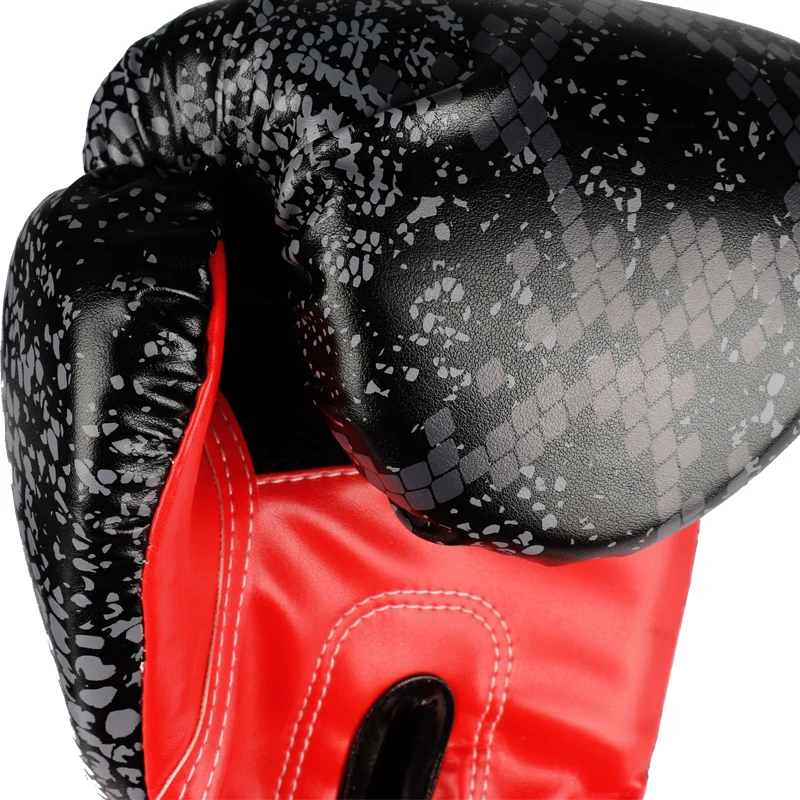 

Python Pattern PU Leather Boxing Gloves For Adult Men Women MMA Muay Thai Boxe De Luva Mitts Sanda Sandbag gloves for Kickbxoing