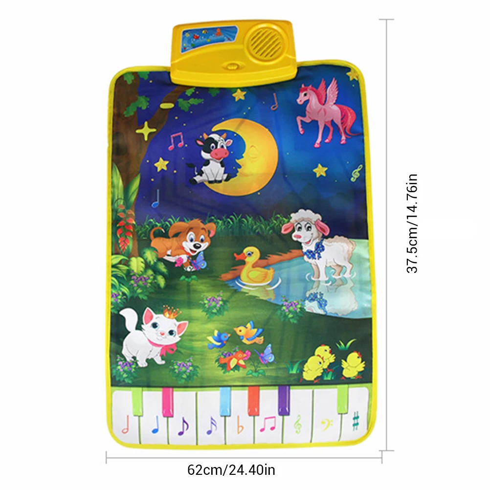 Детские развивающие игрушки музыкальный коврик с животными Раннее Обучение
