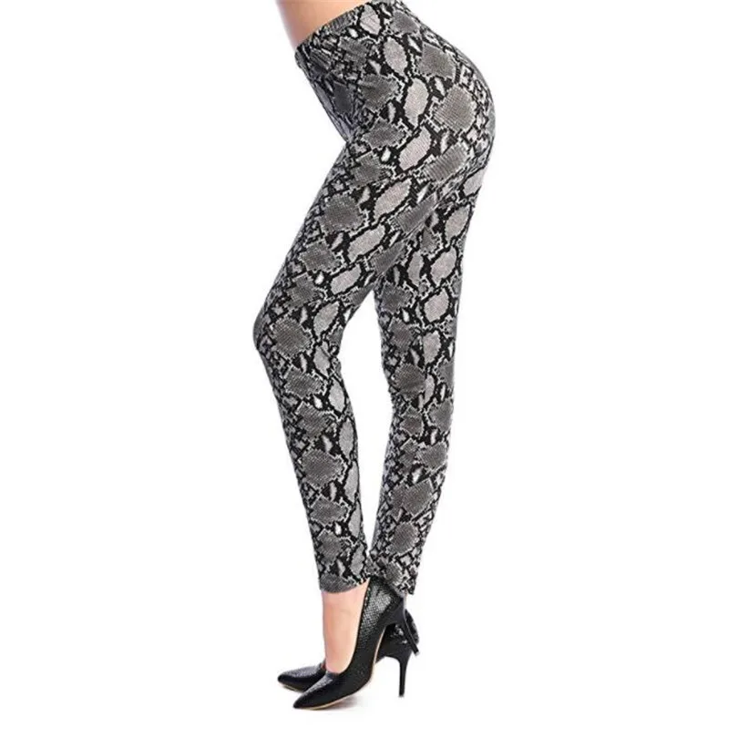 

VISNXGI Gym Leggings Snake Pattern Women Sport Push Up Fitness High Waist Clothing Workout Pants Female Pants Dropship