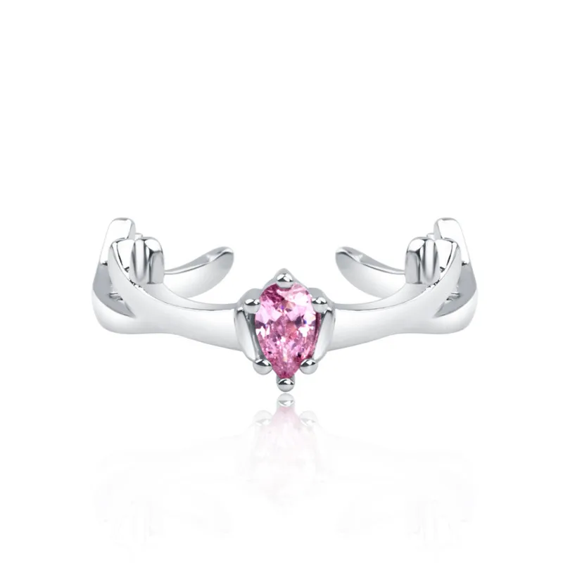 Женское кольцо с рогами простое модное открытым кольцом романтическое для