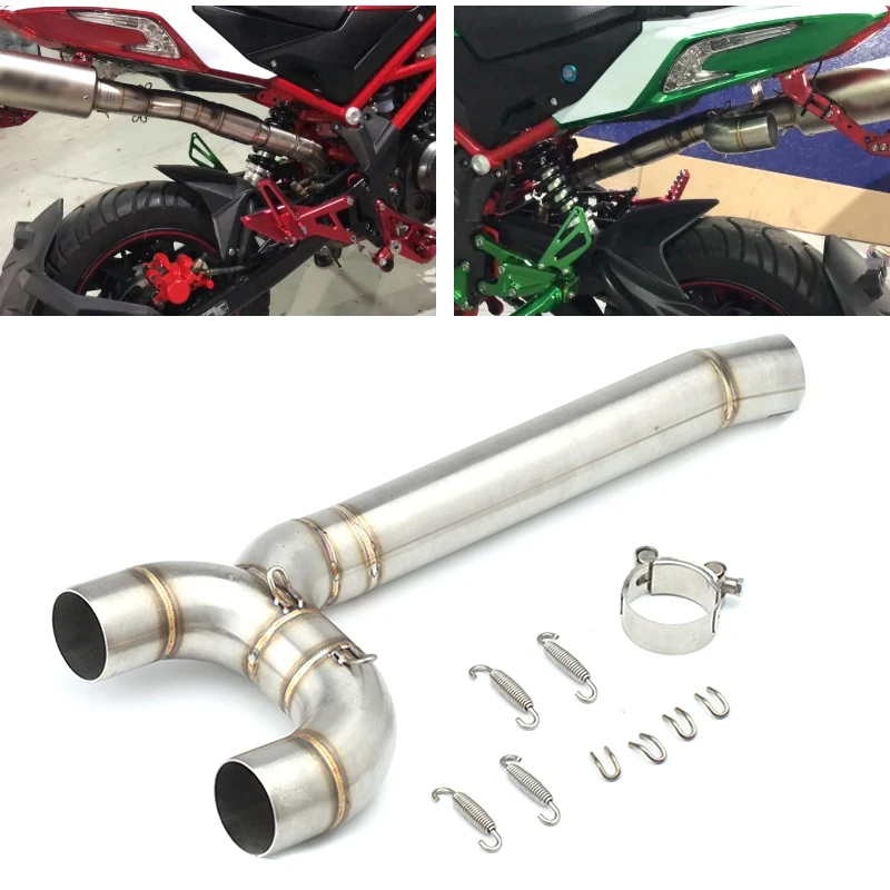

Motorcycle exhaust pipe slip-on escape moto middle link pipe Connect tube For Yamaha fz6 exhaust S2 FZ6N FZ6S FAZER 2004-2010