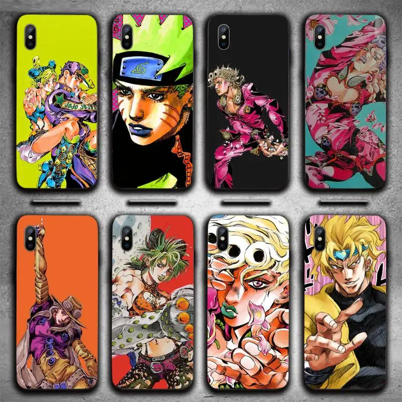 

jojo bizarre adventure Phone Case For iphone 12 11 13 7 8 6 s plus x xs xr pro max mini