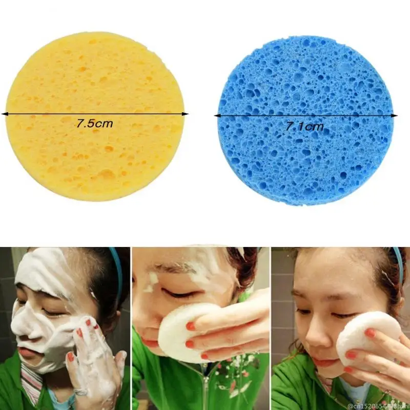 Одноразовая древесная масса мягкая губка для удаления макияжа сжатое лицо