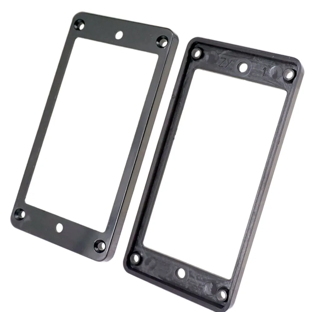 

2Pcs Electric Guitar Humbucker Pickup Mounting Rings Pickup Ring Plastic Flat Bottom Inclined Frame Double Block Dual Coil