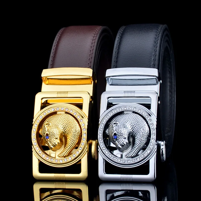 Ремень мужской из натуральной воловьей кожи модный дизайнерский винтажный пояс