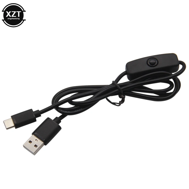 Кабель USB type-c для Raspberry Pi 4 B кабель питания Type-C зарядный с переключателем ВКЛ/ВЫКЛ