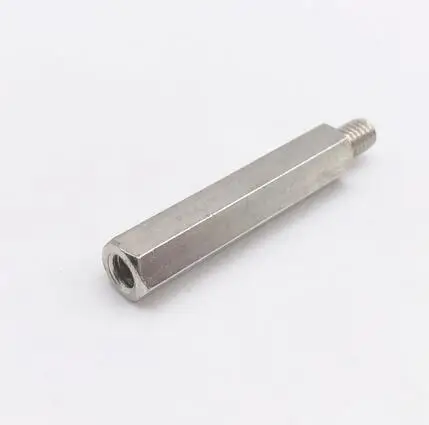 

M4 Hex Standoff Male to Female Brass Silver