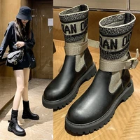 black chelsea boots women platform chunky boots rubber boots for women fashion ankle boot designer boots high boots wedge shoes