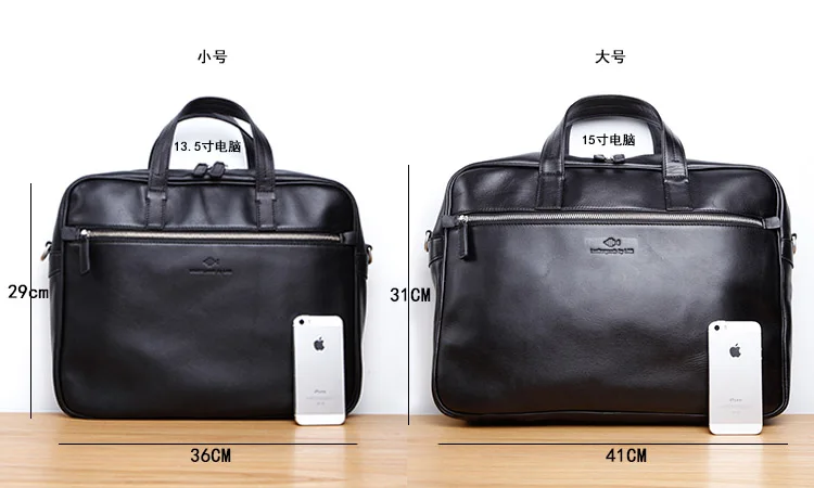 LAN genuine leather men's briefcases cow leisure business handbag high grade messenger bag | Багаж и сумки