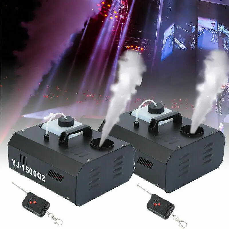 Honhill DMX512  Fog/Smoke Machine w/ Remote Wireless Control 1500W LED DJ Thrower DJ Party Light Smoke Thrower Disco Fogger