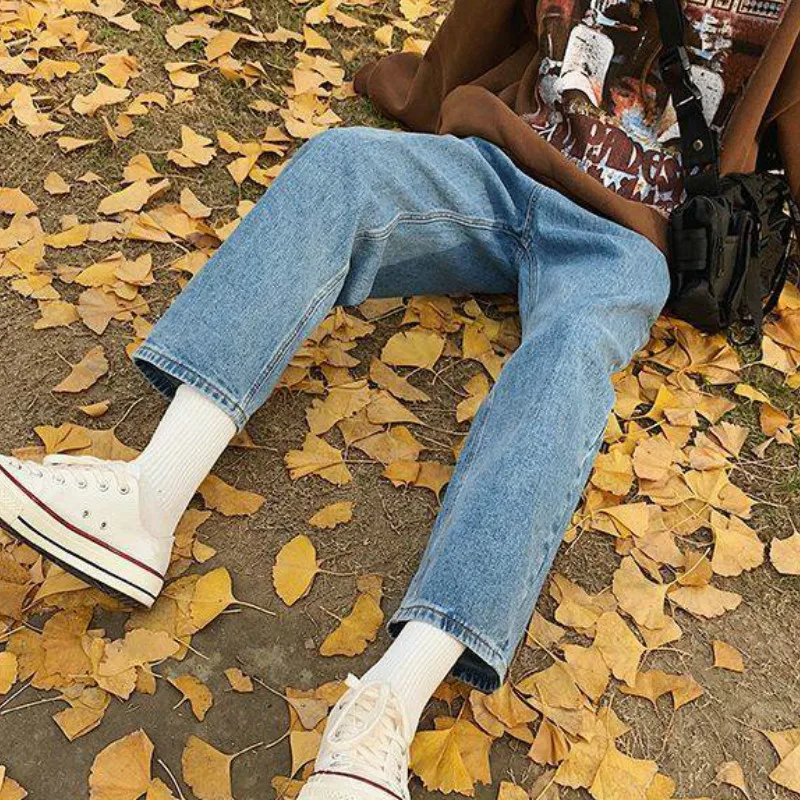 

Oversize Jeans Women Harajuku Chic All-match Stylish Simple Daily Teens Streetwear Soft Vintage Korean Trendy New Femme Clothing