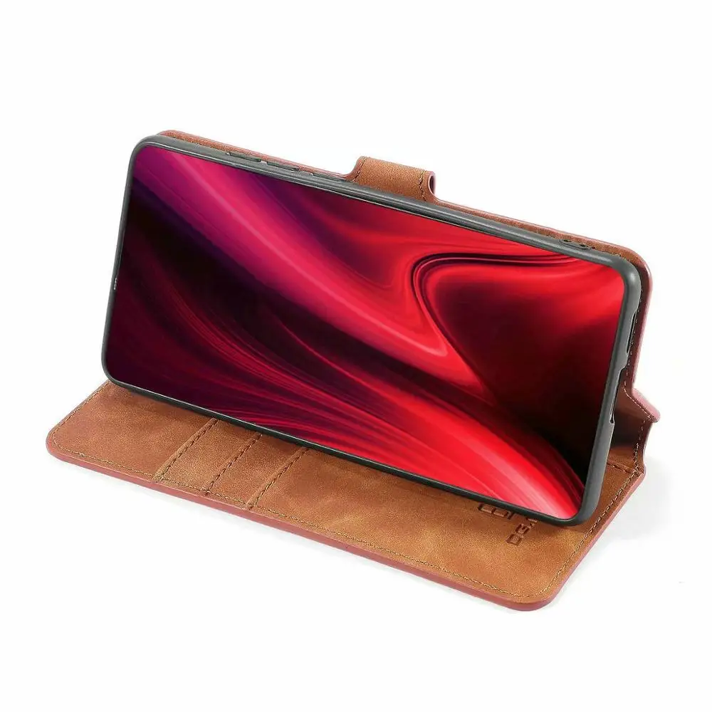 Кожаный чехол-книжка в стиле ретро для Xiaomi mi Pocophone F1 9T Pro Red mi 7A K20 Note 10 8T 8 7 CC9, бумажник с 3 отделениями для карт, чехол Poco Funda