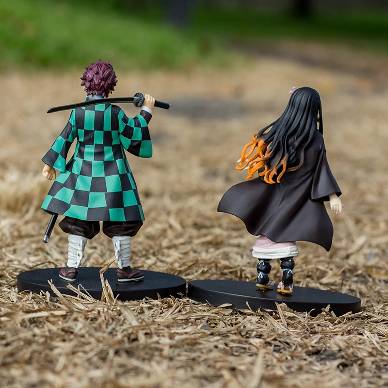 Детские пластиковые игрушки из ПВХ Мультяшные Kimetsu no Yaiba Inosuke Nezuko Zankoku для рук