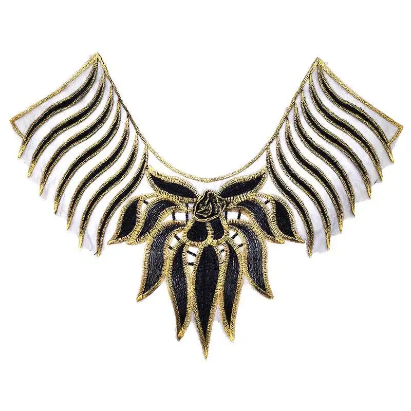 Вышитый шейный воротник diy ложные воротнички Водорастворимая газовая сеть