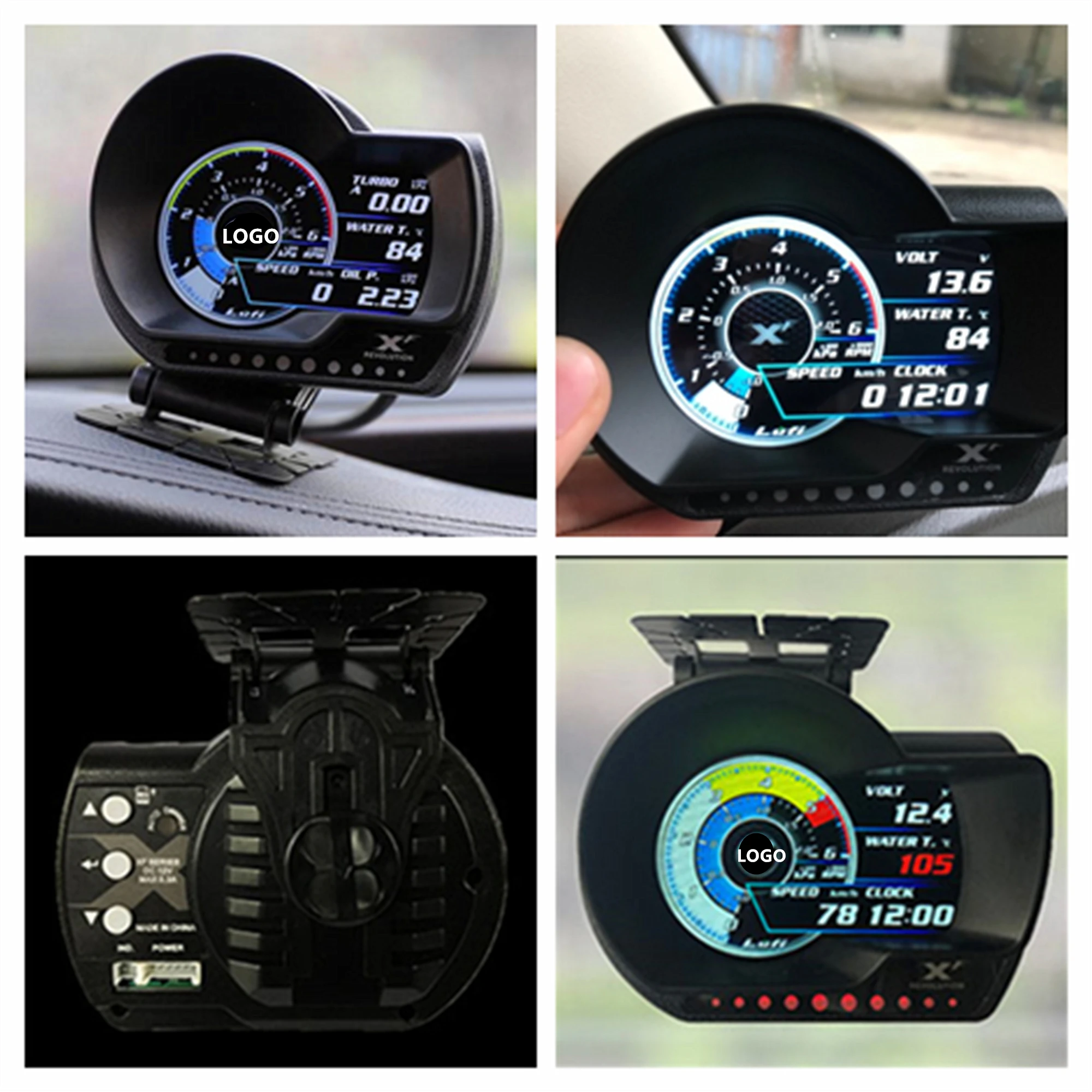 Датчик давления масла Turbo boost цифровой измеритель температуры и скорости для