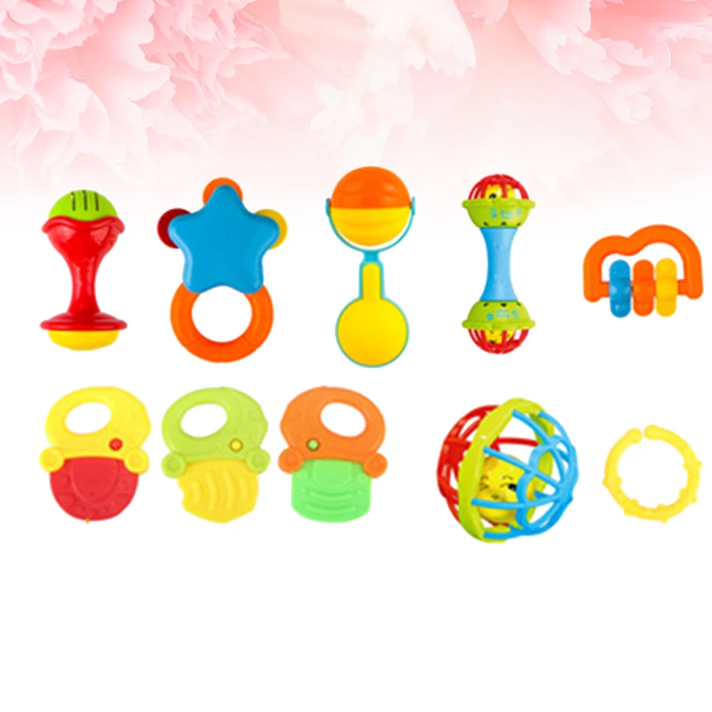 Детский обучающий набор из 10 предметов гелевая погремушка с ручным захватом