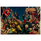 Аниме Мой герой академический плакат, декор для комнаты, Наклейки на стены, Декор для дома, Наклейки на стены, мультфильм, постеры