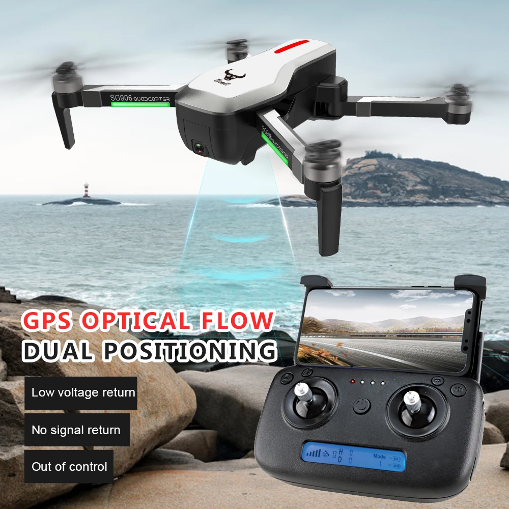 SG906 GPS Brushless 4K RC Drone with Camera Handbag 5G Wifi FPV drone Optical Flow Positioning Altitude Hold Quadcopter | Игрушки и