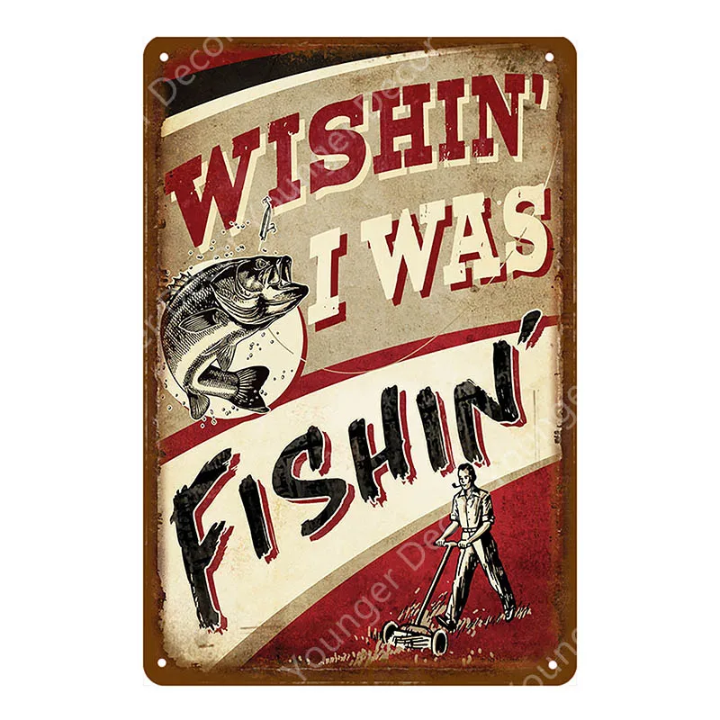 YD2093AI Man Cave Warning Hunting Tin Sign Vintage Wall Decor For Farm House Gun Shop Decorative Plate Hunter Gift Deer Poster YI-143 - Цвет: YD2093AI