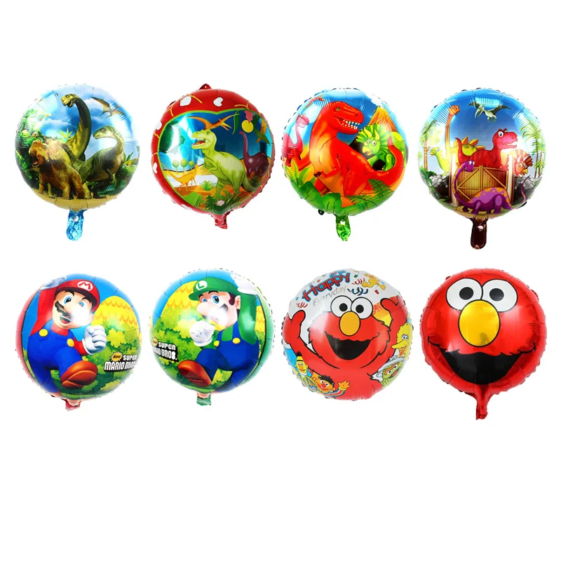 1 шт. 18 дюймов Супер Марио Фольга воздушные шары в виде динозавра зеленого и