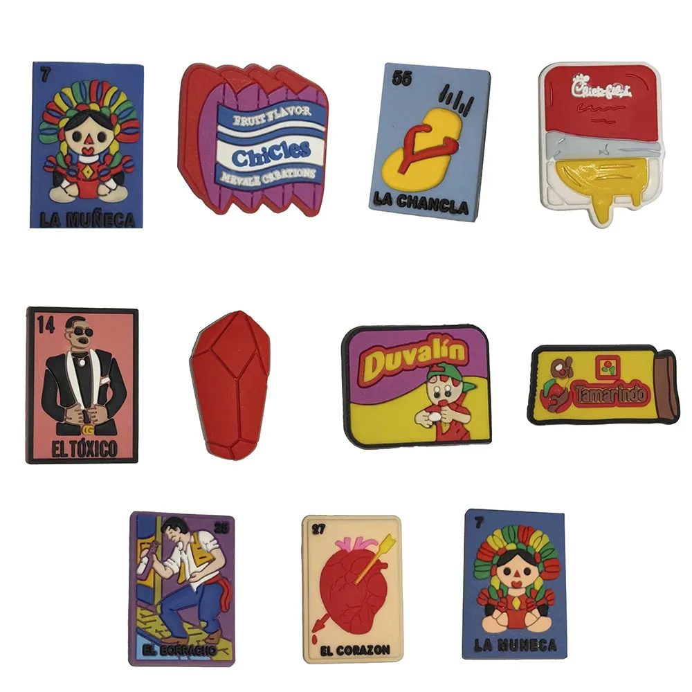 Модные мужские подвески для обуви из ПВХ в мексиканском стиле аксессуары сделай