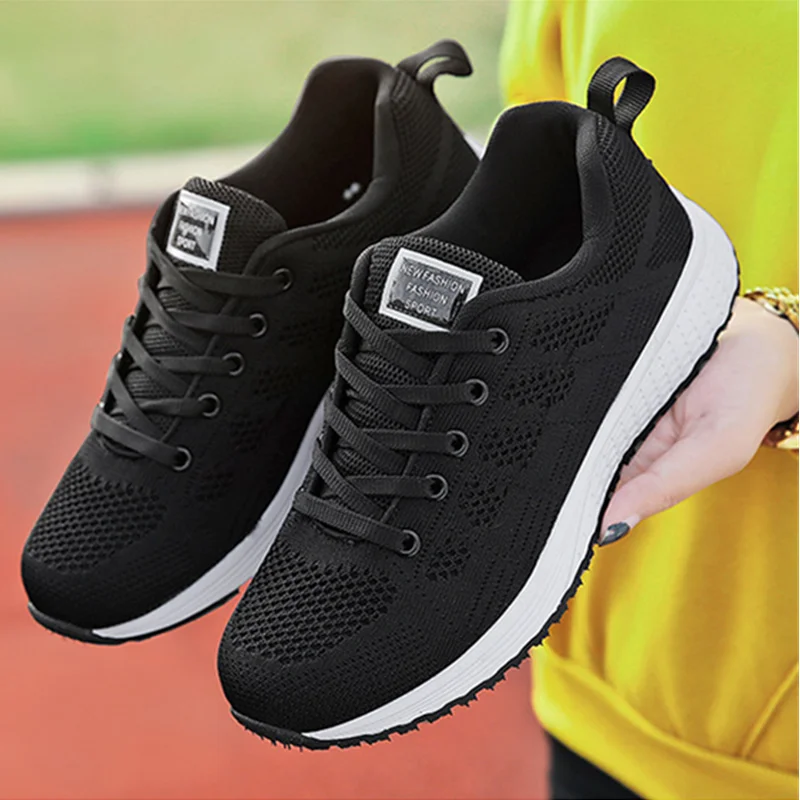 Модные уличные женские сетчатые мягкие кроссовки для бега тенниса светильник