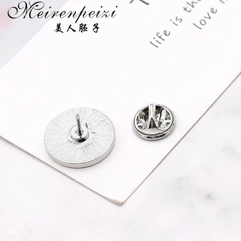 Meirenpeizi весы, броши для мужчин, круглые значки для баланса, брошь для костюма на булавке, воротник, украшение, аксессуары для рубашки, брендовые ювелирные изделия