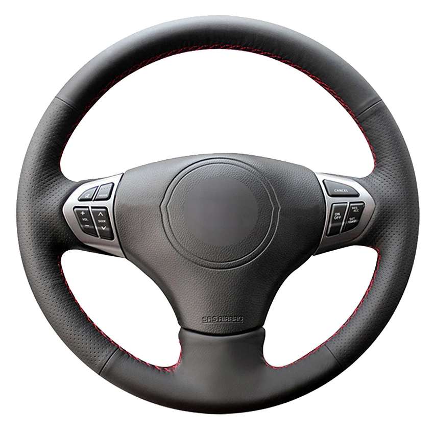 

Black Artificial Leather Hand-stitched Car Steering Wheel Cover For Suzuki Grand Vitara 2006 2007 2008 2009 2010 2011 2012 2013