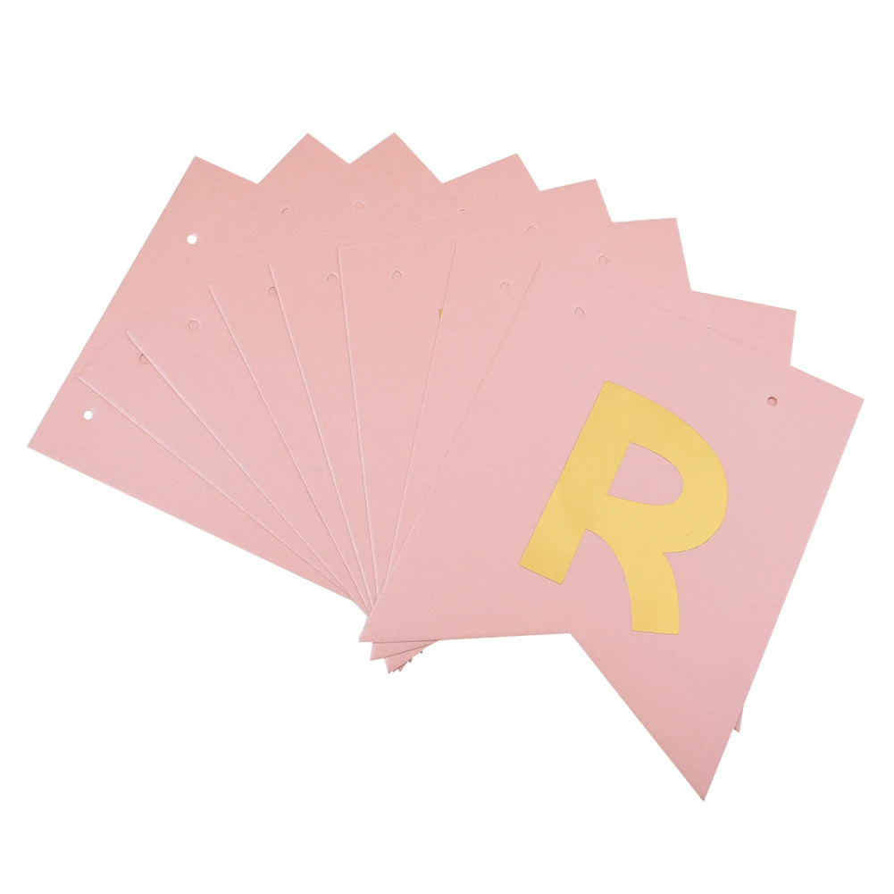 Гирлянда для детского дня рождения подсвечник только что заженный из крафтовой