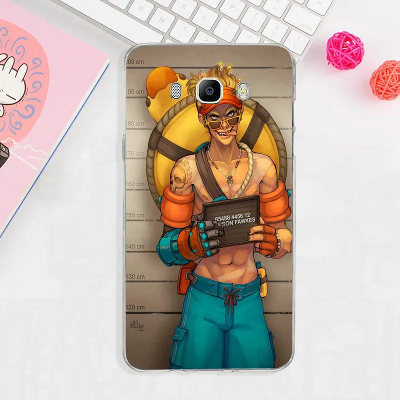 Junkrat Overwatchs герой OW мягкий чехол для телефона samsung Galaxy Note на возраст 2 3 4 5 8 9 10 A10 A20 A30
