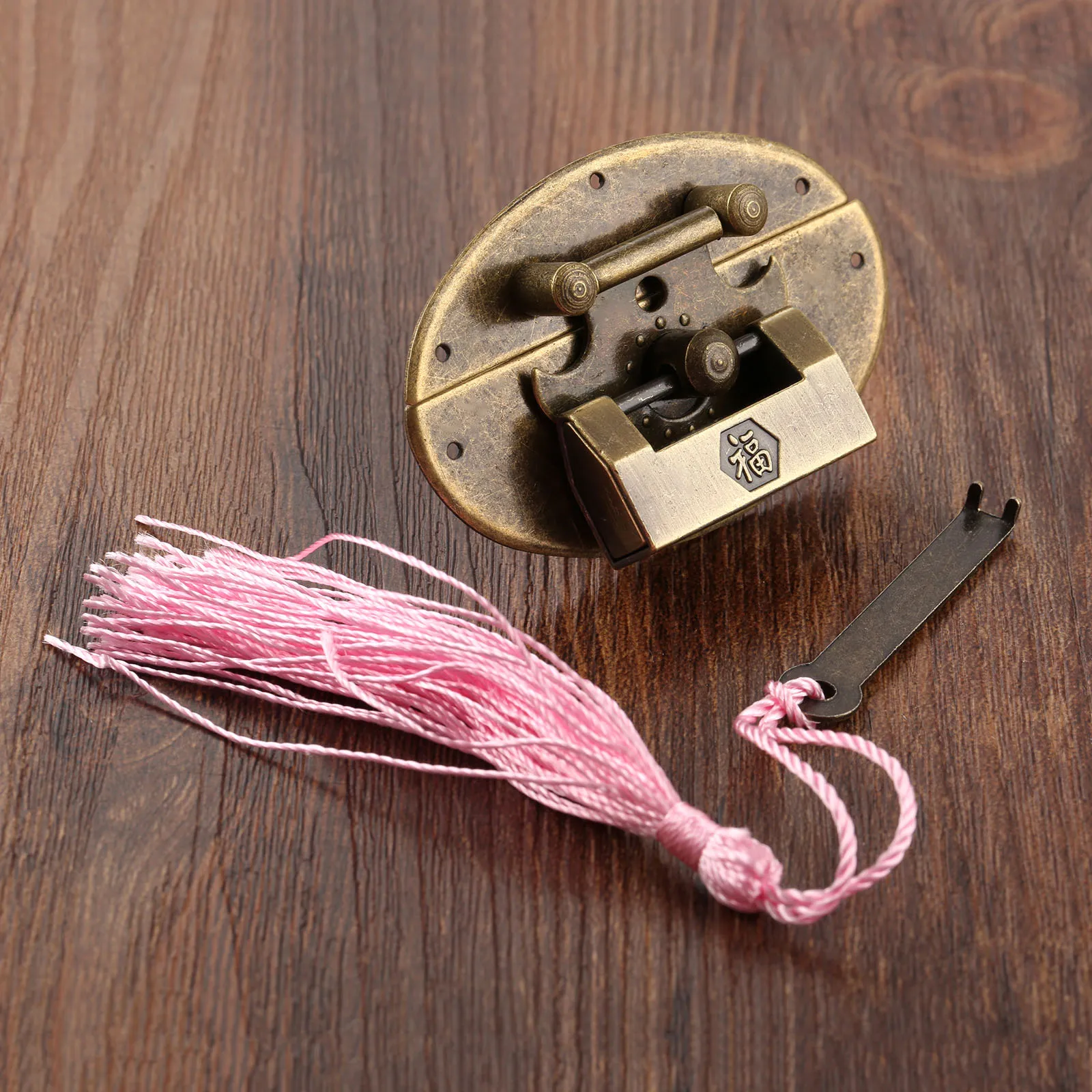 Старинная мебель DRELD китайский старый замок с латунной винтажной бронзовой