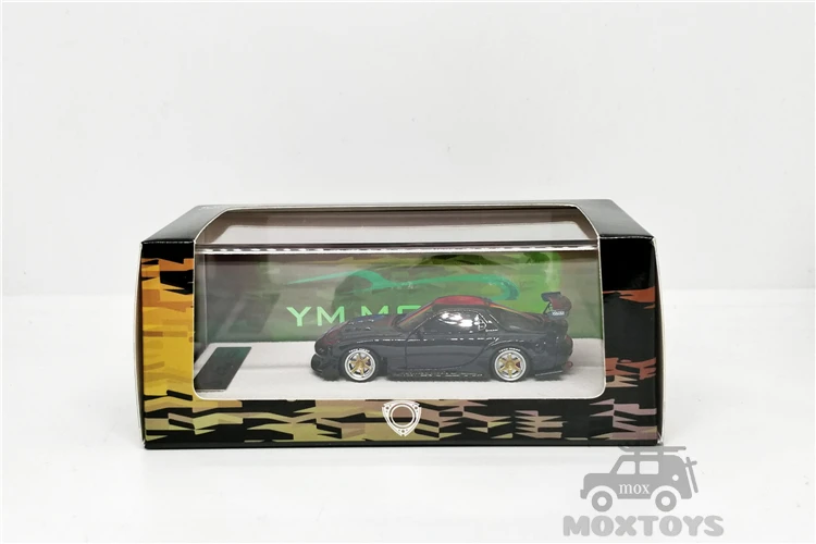 

YM & CREATE 1:64 Mazda RX-7 Amemiya Black Resin Model Car