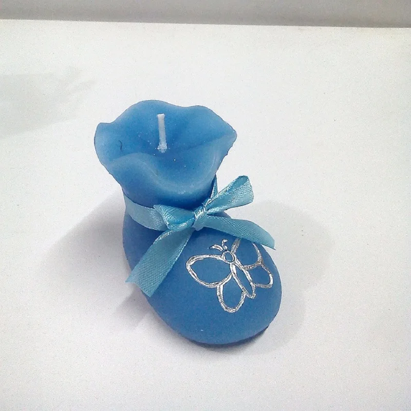 10 шт розовые/голубые носки обувная Свеча для свадьбы детских празднований дня