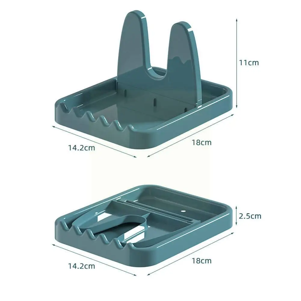 Foldable Pot Lid Rack Plastic Spoon Holder Stand Kitchen Organizer For Fork Spatula Pan Cover Shelf Tableware Storage U5d3 | Дом и сад