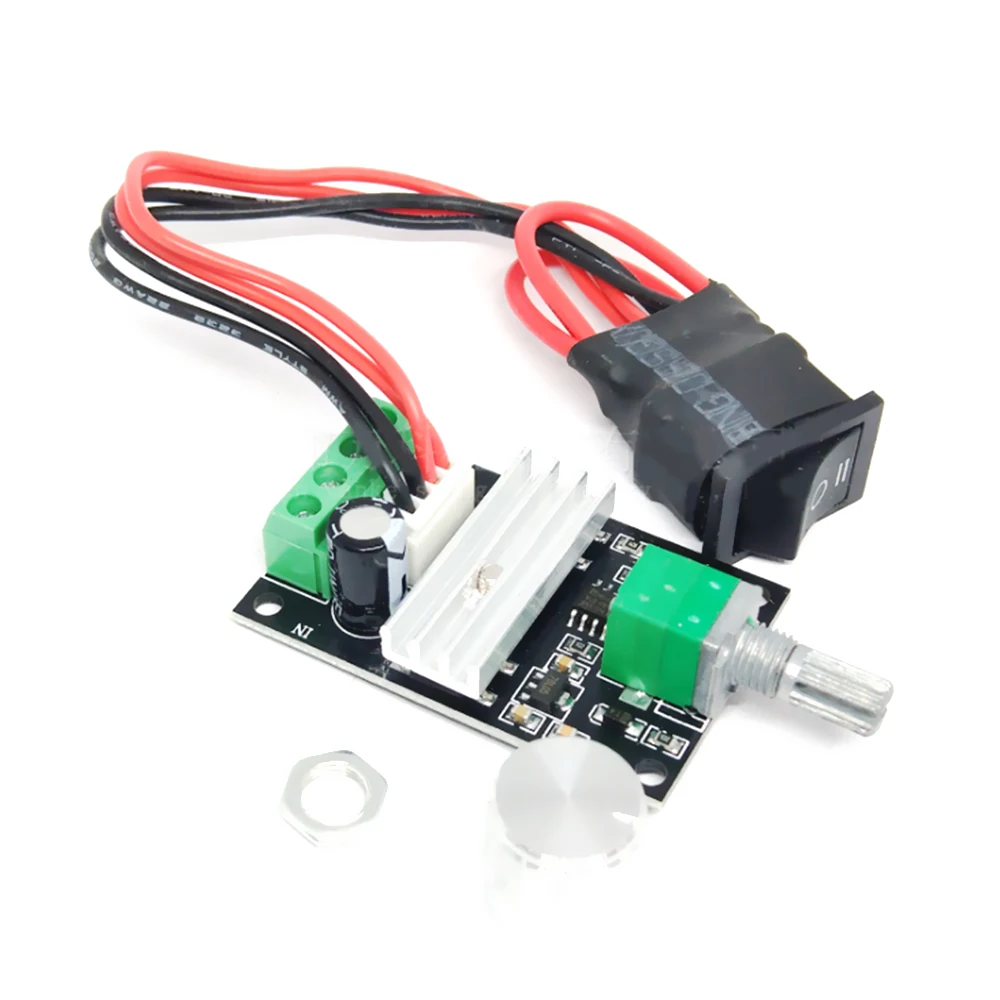 

PWM 80W 6V 12V 24V 28V 3A DC Motor Speed Controller Speed Adjustable Reversible Switch 100% Brand New And High Quality