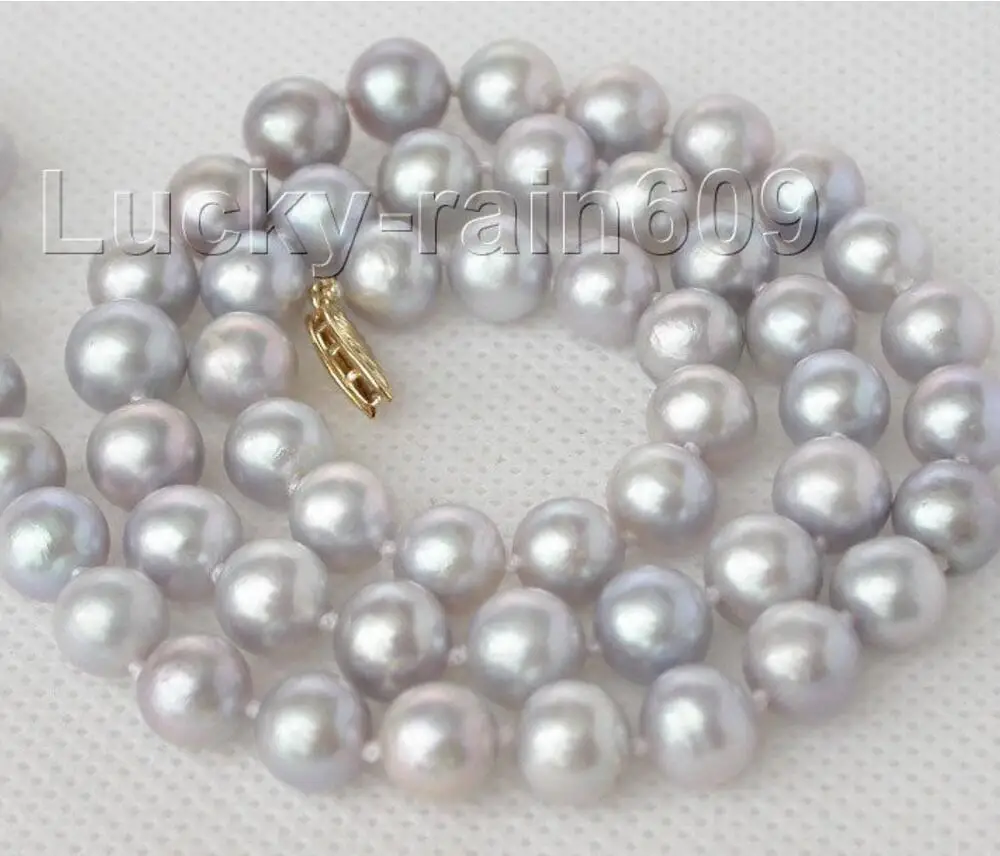 Модные ювелирные изделия Бесплатная доставка натуральный 17 &quot9 мм серый