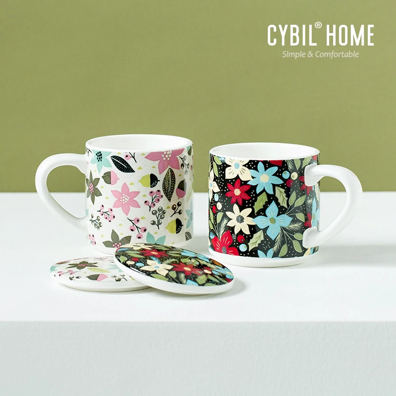 Кофейная кружка с крышкой и ложкой креативная забавная многоразовая кофейная