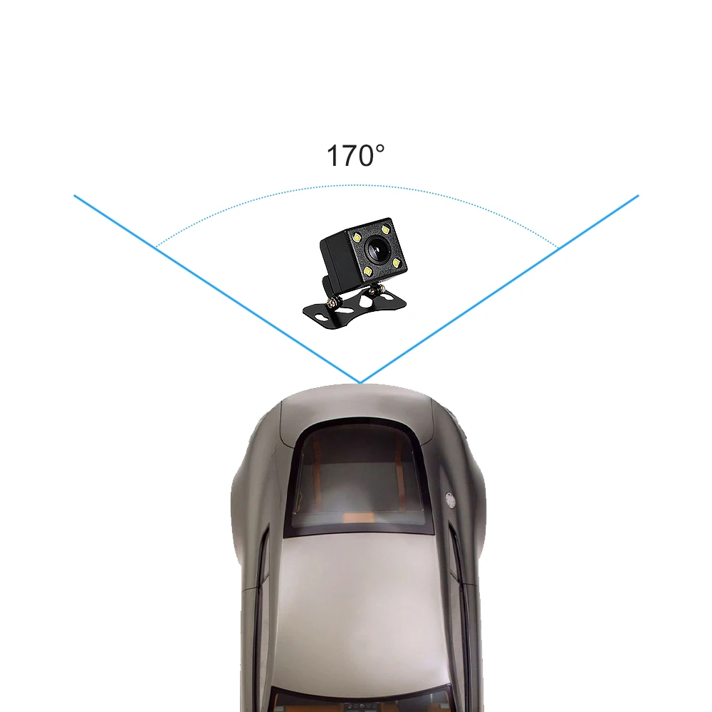Автомобильная камера заднего вида ZLTOOPAI универсальная парковочная светодиодная