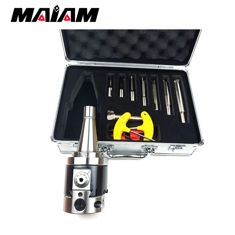 

NT30 NT40 NT50 NBH2084 boring-tool-suit fine boring head tool Holder + 8pcs 20mm Boring Bar Boring rang 8-280mm Boring Tool Set