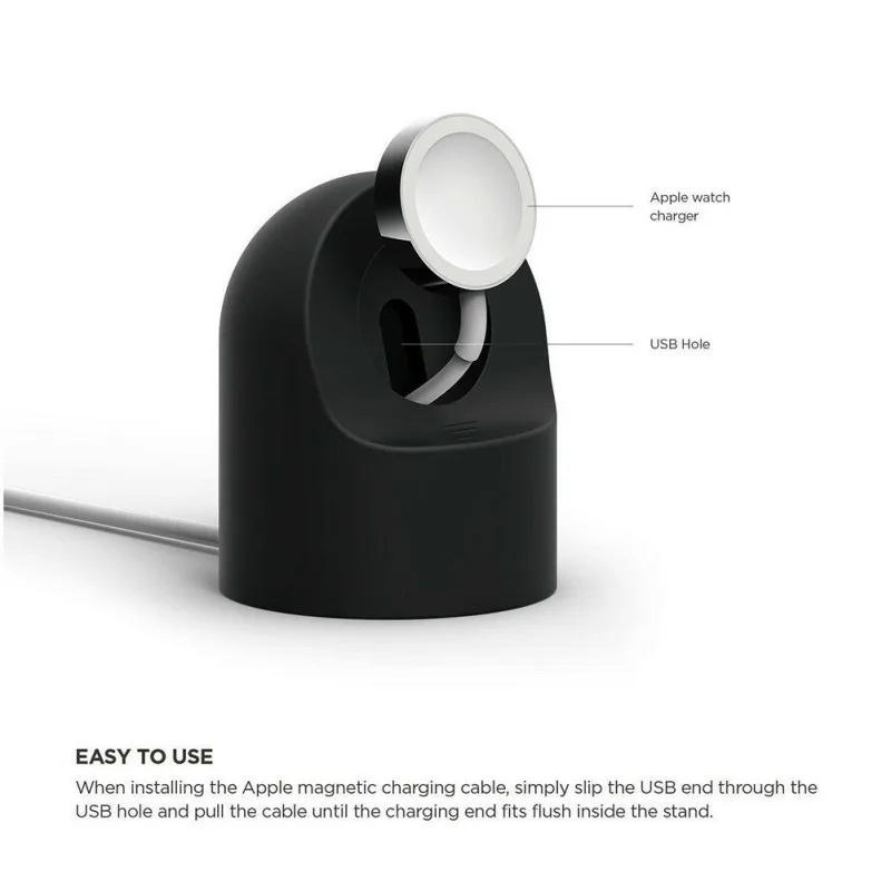 

Portable Silicone Smartwatch Charging Dock Charger Adapter For Apple Watch Series 1 2 3 4