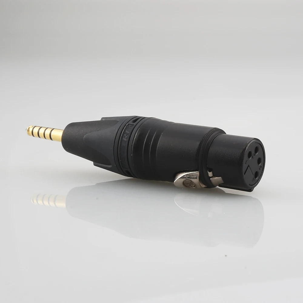 High Quality NEUTRIK 4 Pin XLR Female to 4.4mm Balanced Male Gold-Plated Adapter Male female Plug
