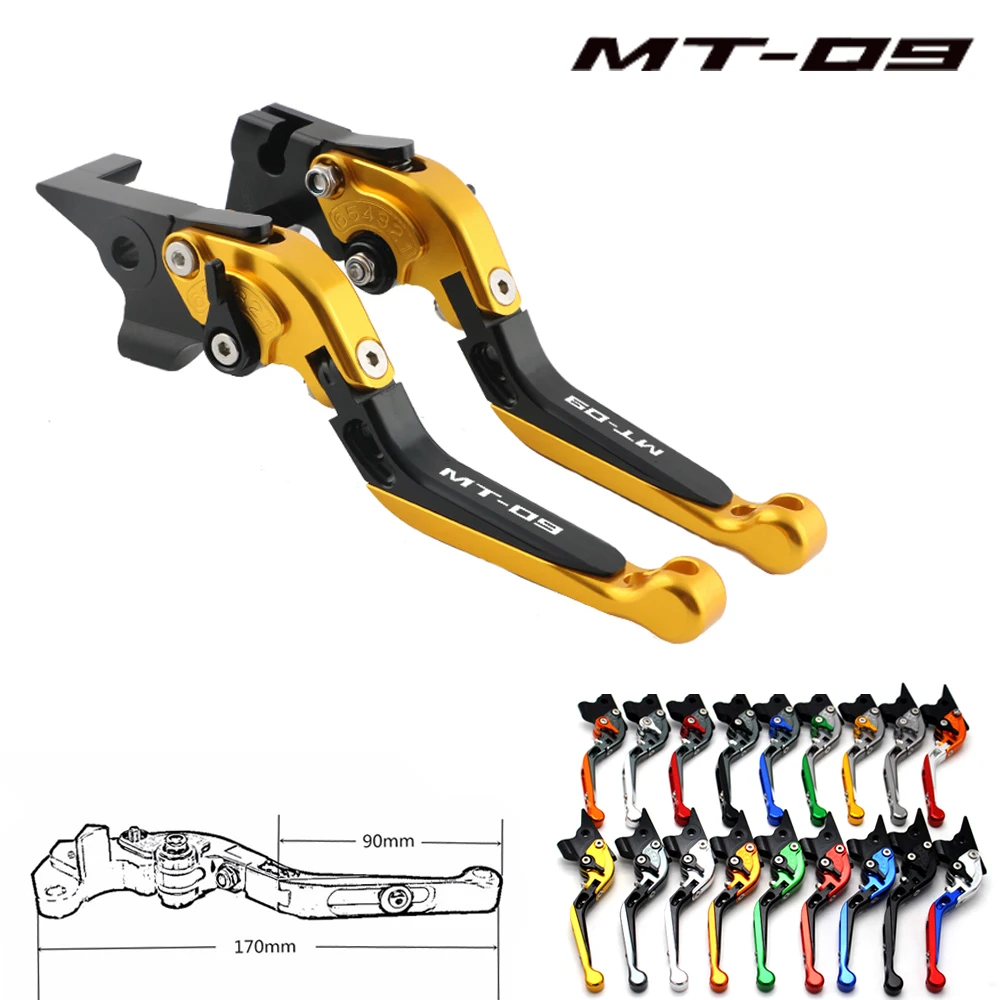 

For YAMAHA MT-09 2014-2018 CNC motorcycle accessories adjustable folding telescopic clutch lever MT09 MT 09 FZ09