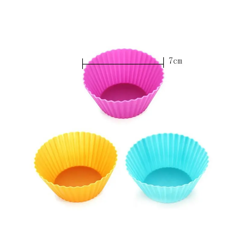 12 шт. форма для выпечки круглая силиконовая кексов лоток инструменты украшения