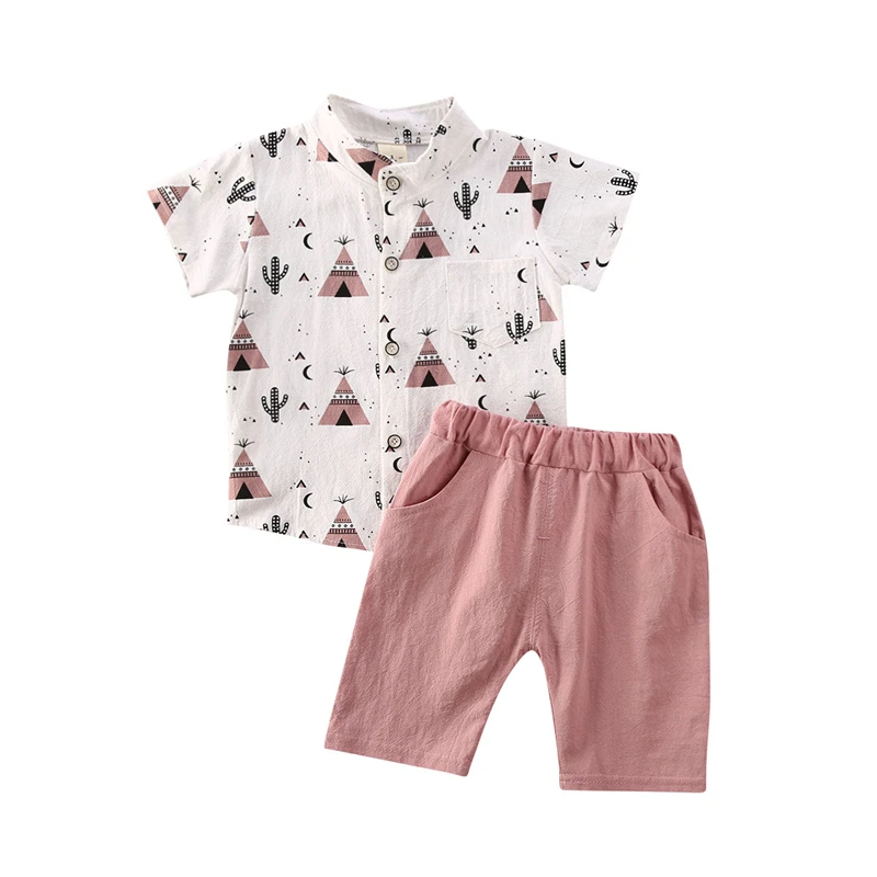 Джентльменский Топ для маленьких мальчиков короткие брюки официальная одежда |